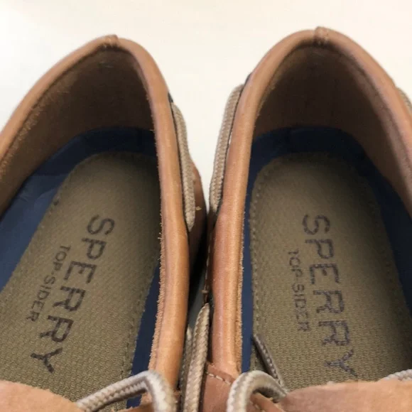 New Sperry Top-Sider leather loafer Leeward 2 eye Sahara/Tan 7.5 - Picture 8 of 14